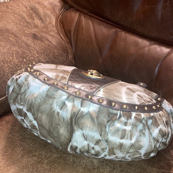 Sharif Brown and tan calf Leather shoulder Bag NWT… - Picture 8 of 12